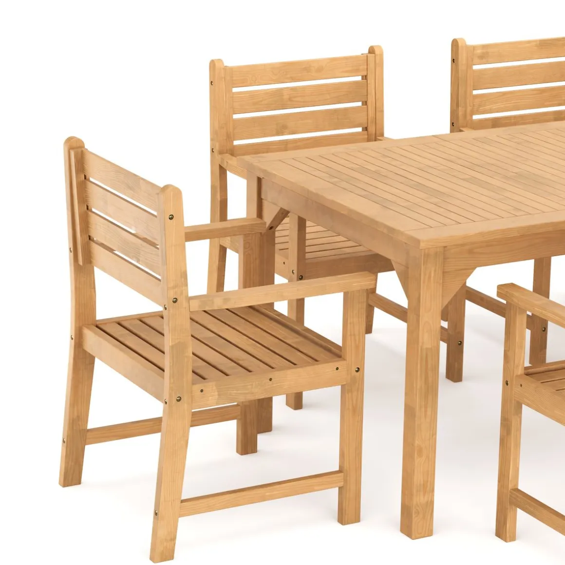 Gartenmöbel Set Holz MONICA 7-teilig
