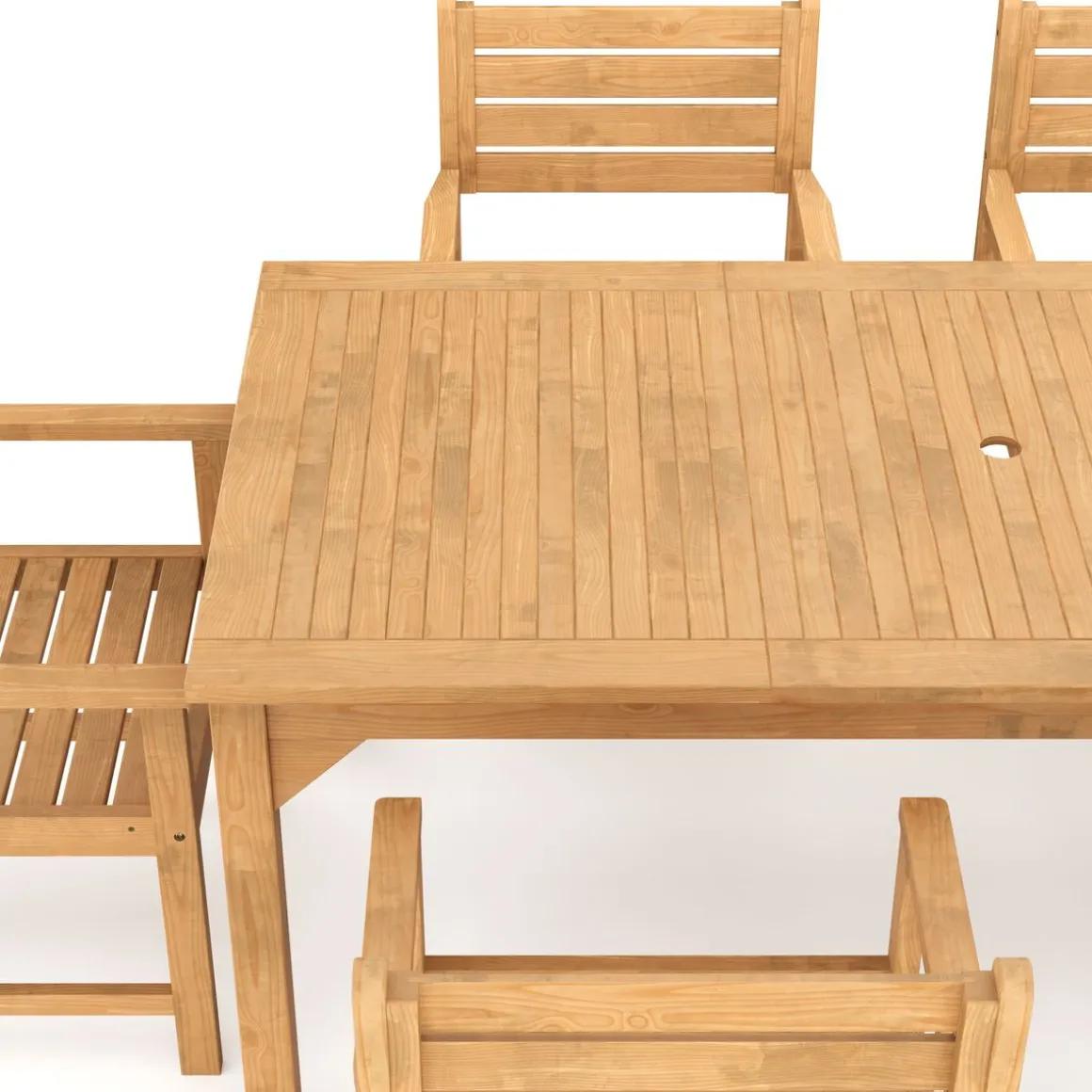 Gartenmöbel Set Holz MONICA 7-teilig