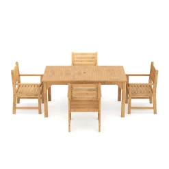 Gartenmöbel Set Holz MONICA 5-teilig