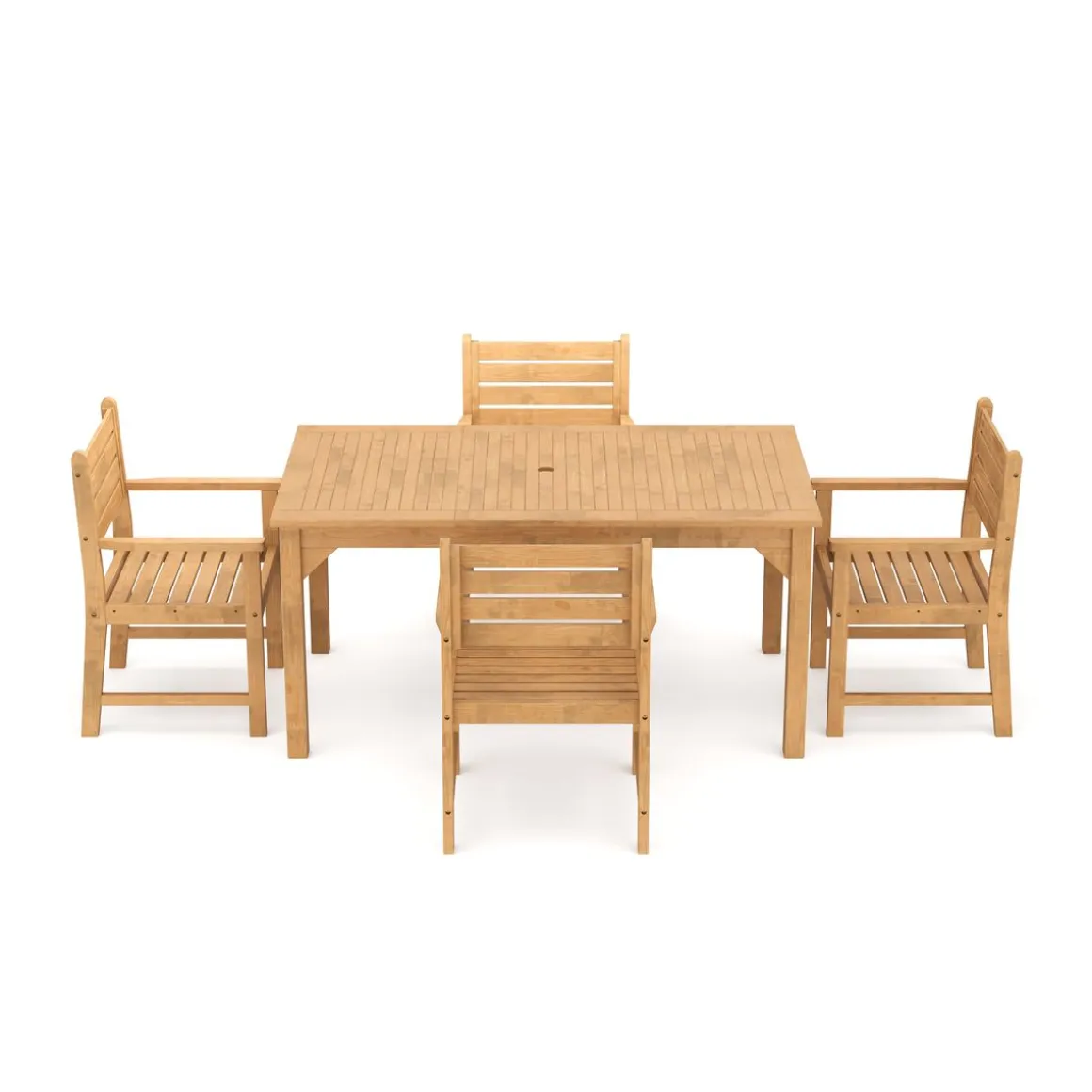 Gartenmöbel Set Holz MONICA 5-teilig