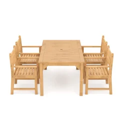 Gartenmöbel Set Holz MONICA 5-teilig