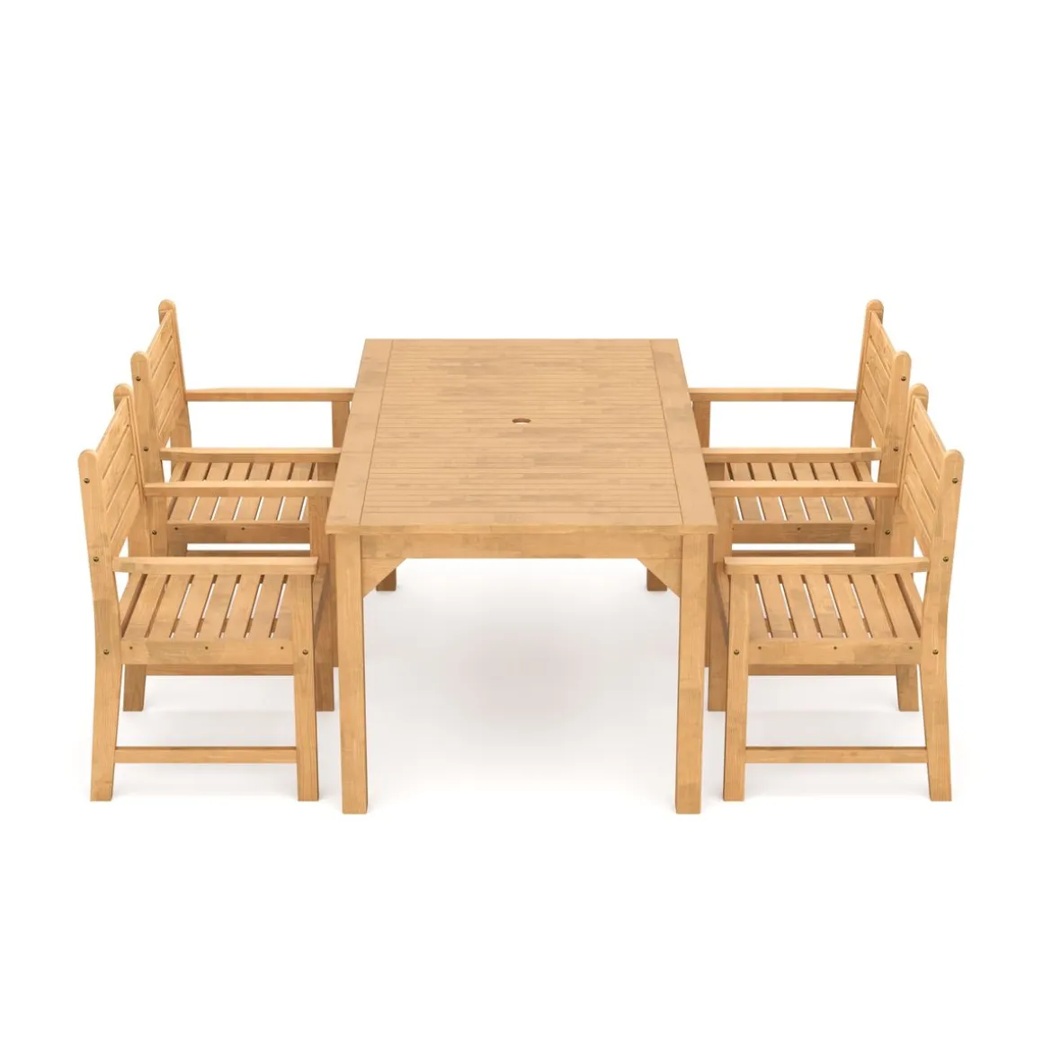 Gartenmöbel Set Holz MONICA 5-teilig