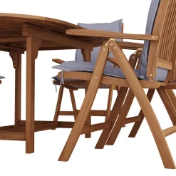 Gartenmöbel Set Holz NISA 7-teilig