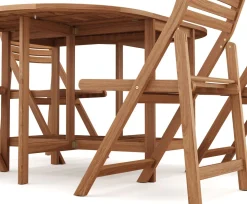 Gartenmöbel Set Holz TARRAGONA 5-teilig