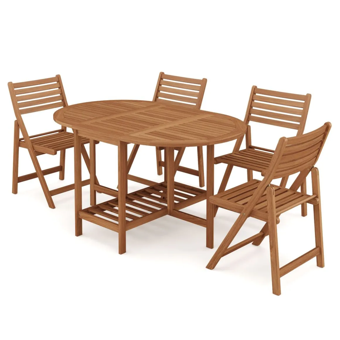 Gartenmöbel Set Holz TARRAGONA 5-teilig