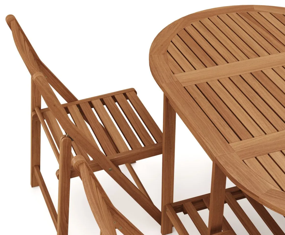 Gartenmöbel Set Holz TARRAGONA 5-teilig