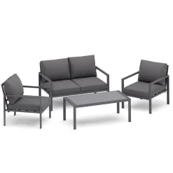 Gartenmöbel Set KAPLAN anthrazit | GONSER.CH