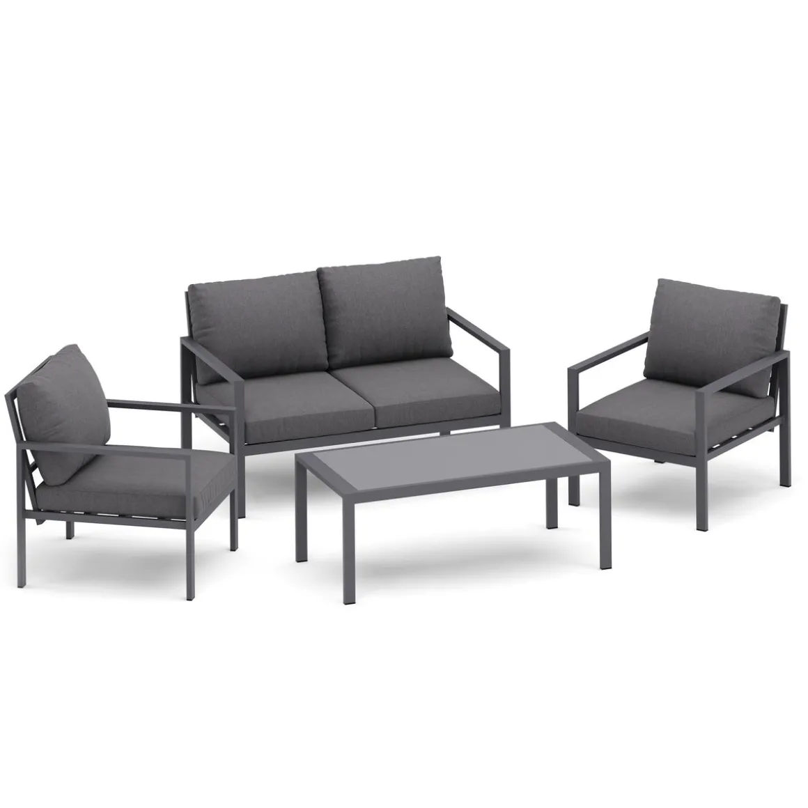 Gartenmöbel Set KAPLAN anthrazit | GONSER.CH