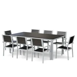 Gartenmöbel Set KAVO 8 Stühle anthrazit