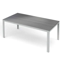 Gartenmöbel Set KAVO 2 Stühle + 2 Bänke grau