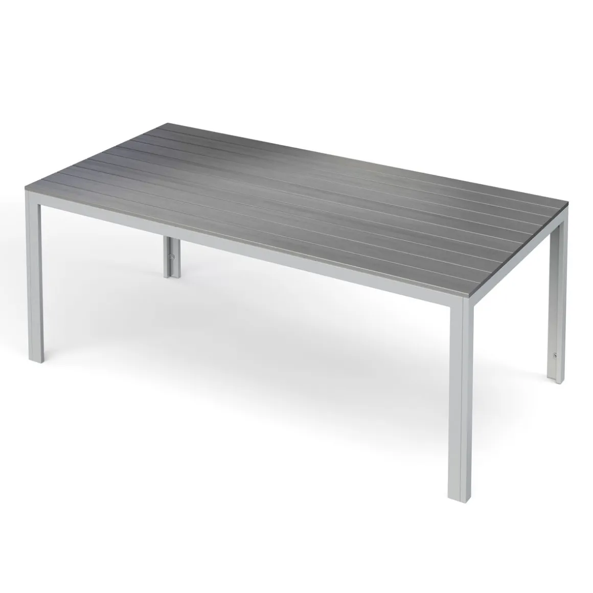 Gartenmöbel Set KAVO 2 Stühle + 2 Bänke grau