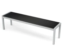 Gartenmöbel Set KAVO 2 Stühle + 2 Bänke anthrazit