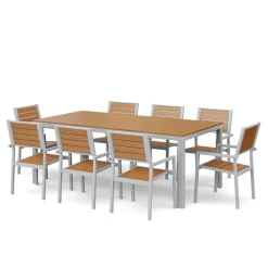 Gartenmöbel Set KAVO 8 Stühle braun