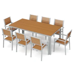 Gartenmöbel Set KAVO 8 Stühle braun