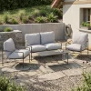 Gartenmöbel Set KOEN grau