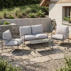 Gartenmöbel Set KOEN grau