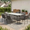 Gartenmöbel Set MARCELLO 7-teilig anthrazit