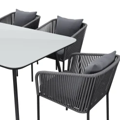 Gartenmöbel Set MARCELLO 7-teilig anthrazit