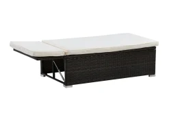 Gartenmöbel Set MONTEREY braun/beige