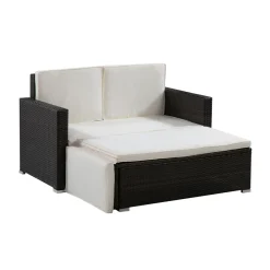 Gartenmöbel Set MONTEREY braun/beige