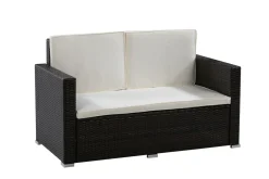 Gartenmöbel Set MONTEREY braun/beige