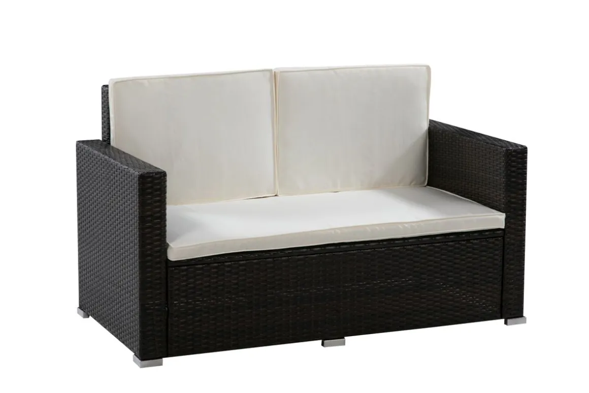 Gartenmöbel Set MONTEREY braun/beige