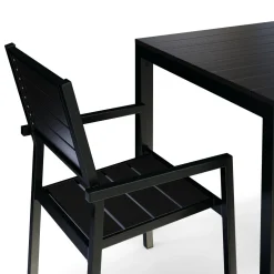 Gartenmöbel Set NELI 2 Stühle schwarz