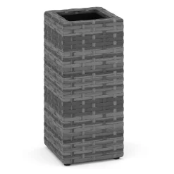 Gartenmöbel Set Rattan BROOKLYN stapelbar grau