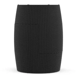 Gartenmöbel Set Rattan BROOKLYN stapelbar schwarz