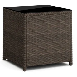 Gartenmöbel Set Rattan EREN braun/anthrazit