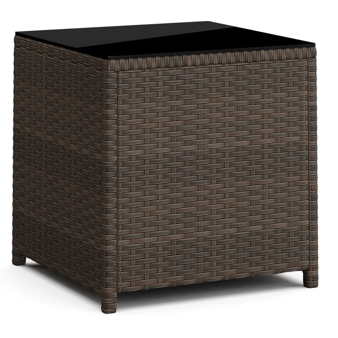 Gartenmöbel Set Rattan EREN braun/anthrazit