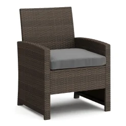 Gartenmöbel Set Rattan EREN braun/anthrazit