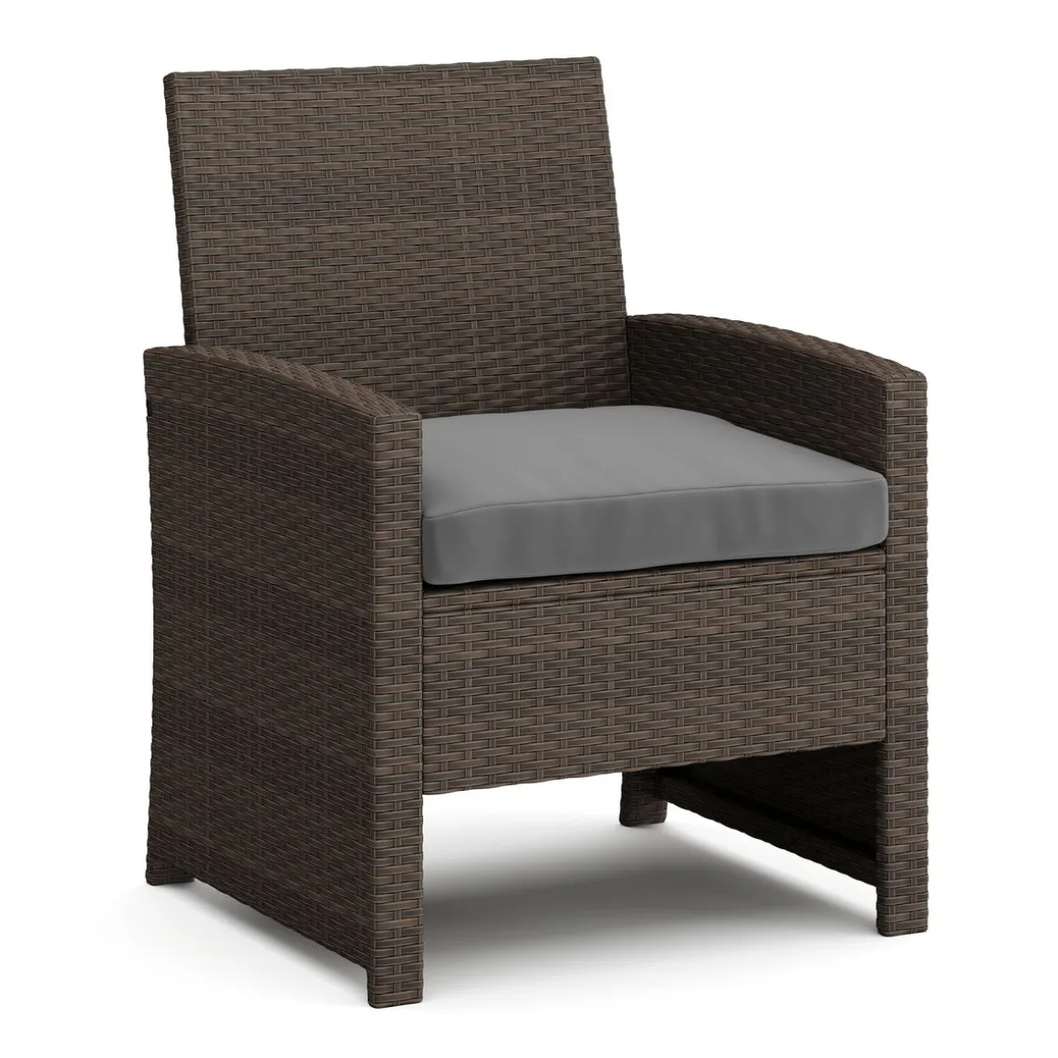 Gartenmöbel Set Rattan EREN braun/anthrazit