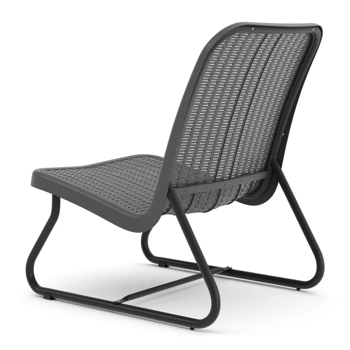 Gartenmöbel Set Rattan MERIVA grau