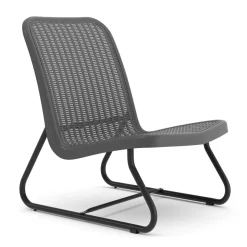 Gartenmöbel Set Rattan MERIVA grau