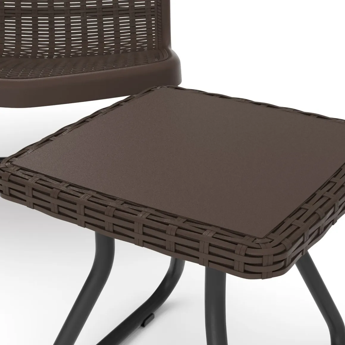 Gartenmöbel Set Rattan MERIVA braun