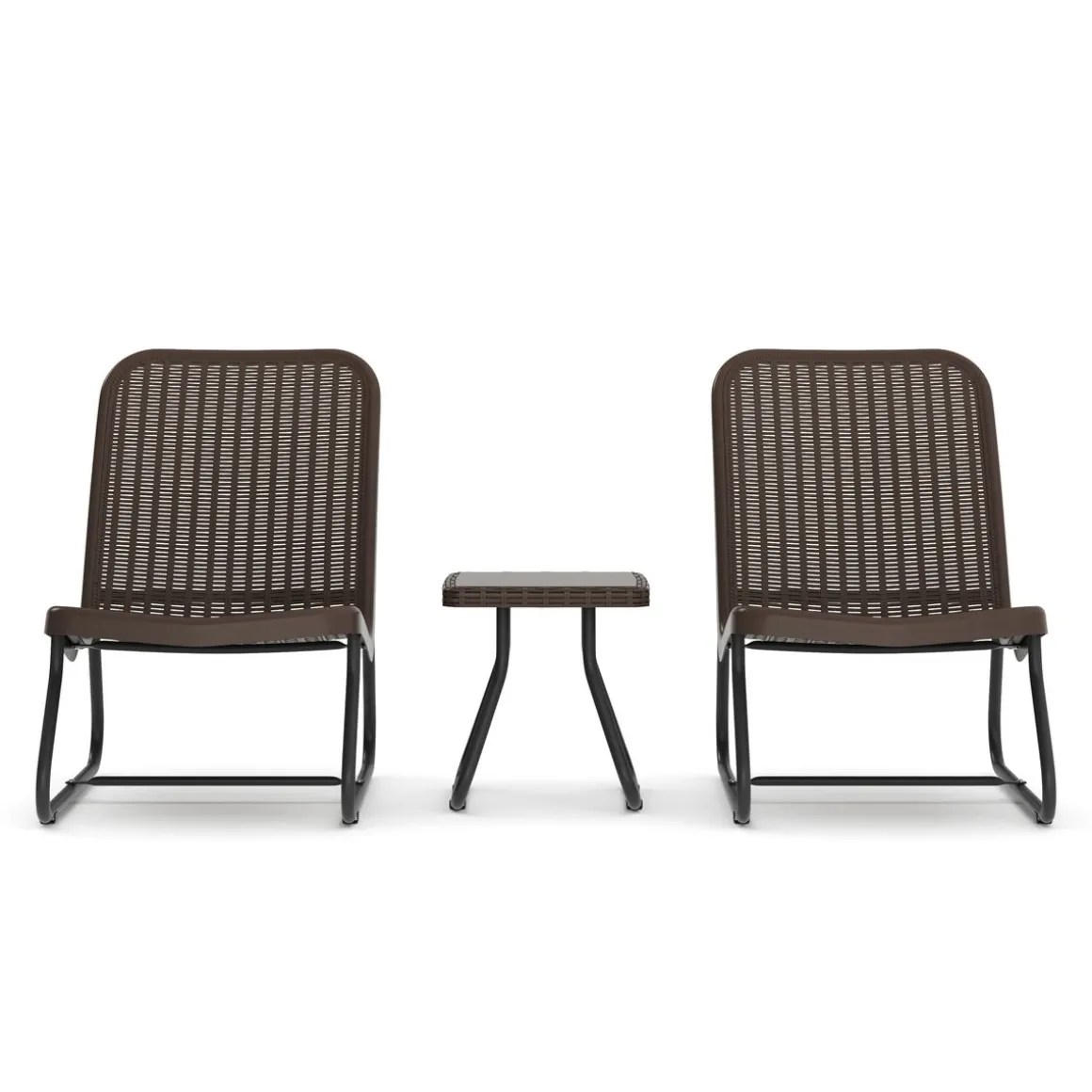 Gartenmöbel Set Rattan MERIVA braun