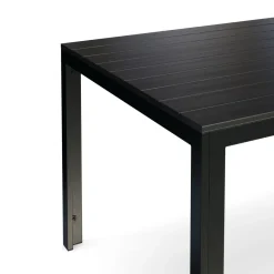 Gartenmöbel Set RIVI 2 Bänke schwarz