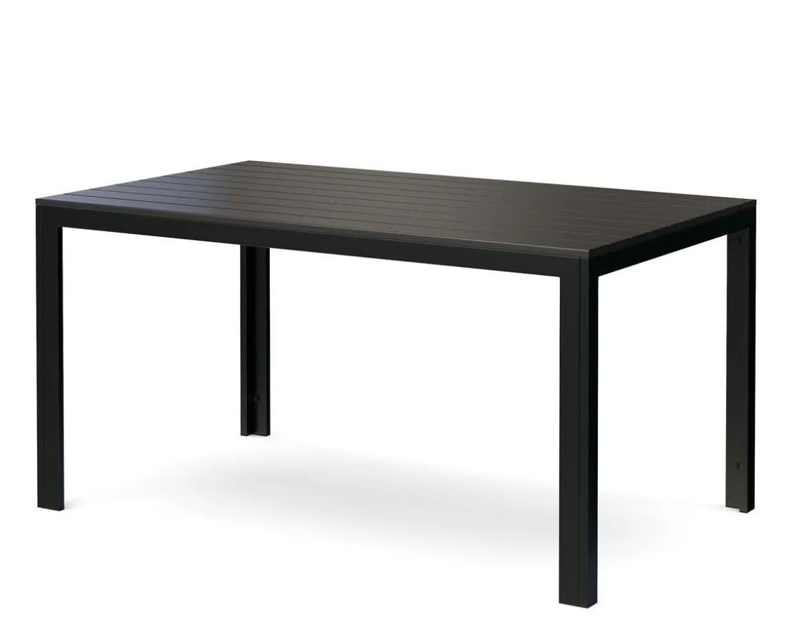 Gartenmöbel Set RIVI 2 Bänke schwarz