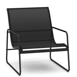 Gartenmöbel Set RUBEN 3-teilig schwarz
