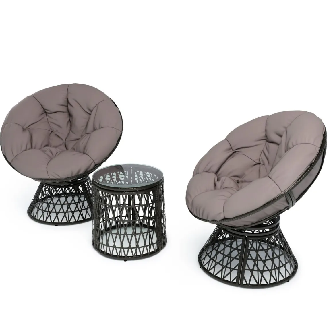 Gartenmöbel Set SAN REMO anthrazit
