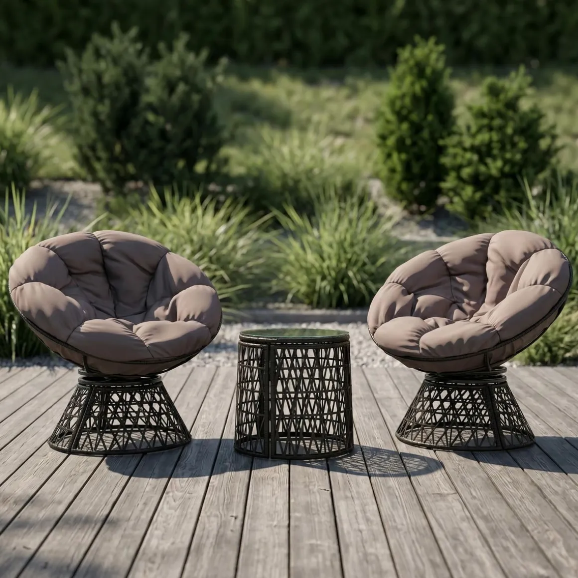 Gartenmöbel Set SAN REMO anthrazit