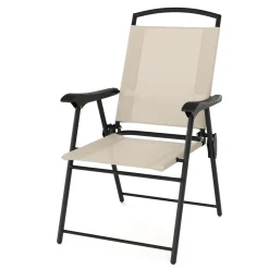 Gartenmöbel Set SILVANO mit Schirmloch beige/schwarz