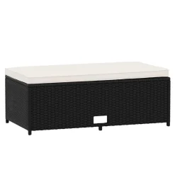 Gartenmöbel Set TAMPA schwarz/beige