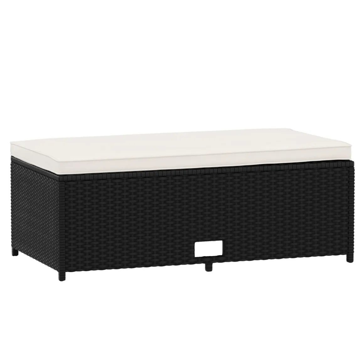 Gartenmöbel Set TAMPA schwarz/beige