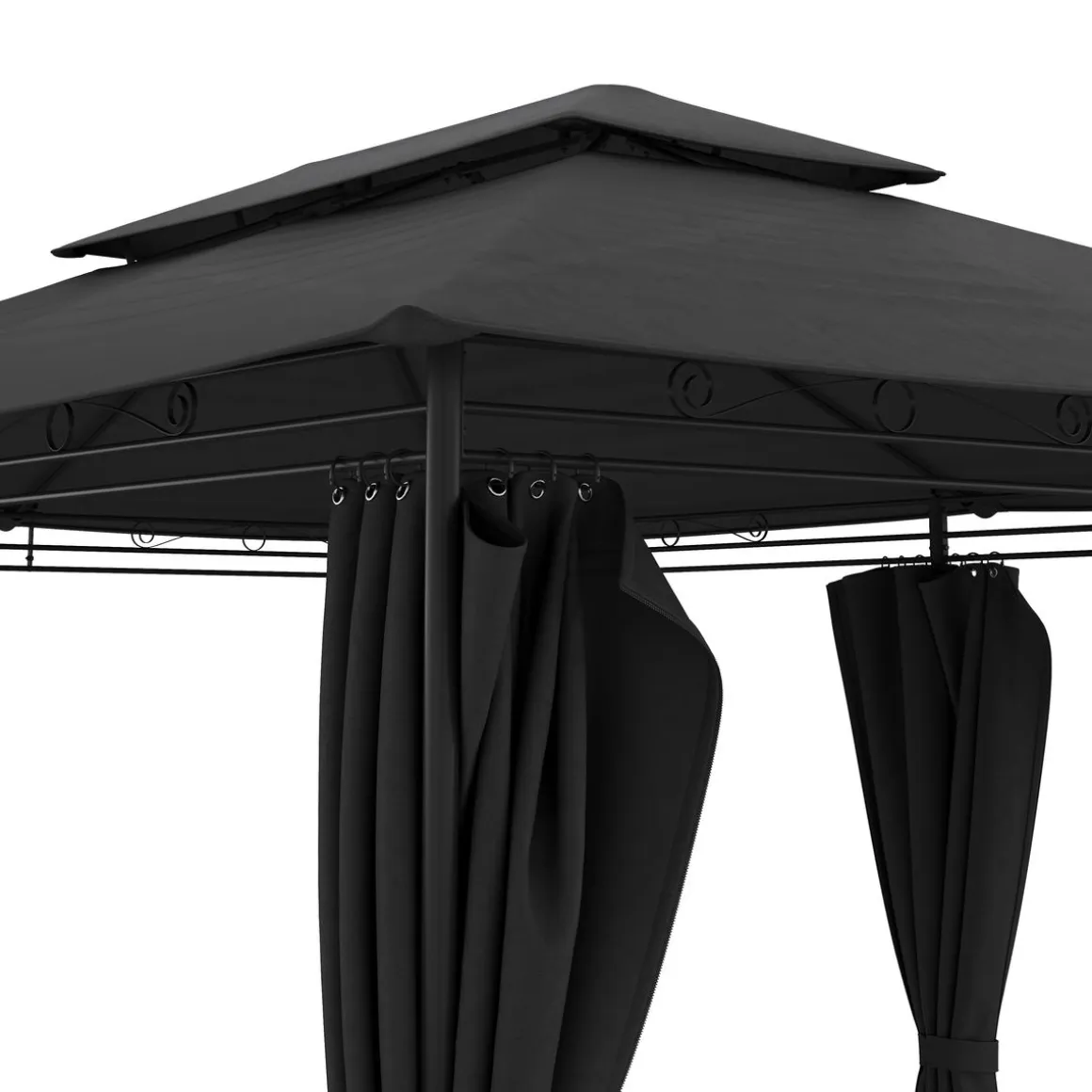 Gartenpavillon AMALIE 4 x 3 m anthrazit