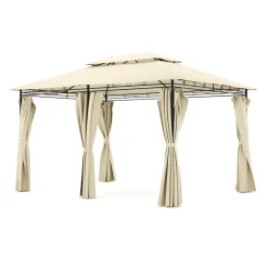 Gartenpavillon AMALIE 4 x 3 m beige