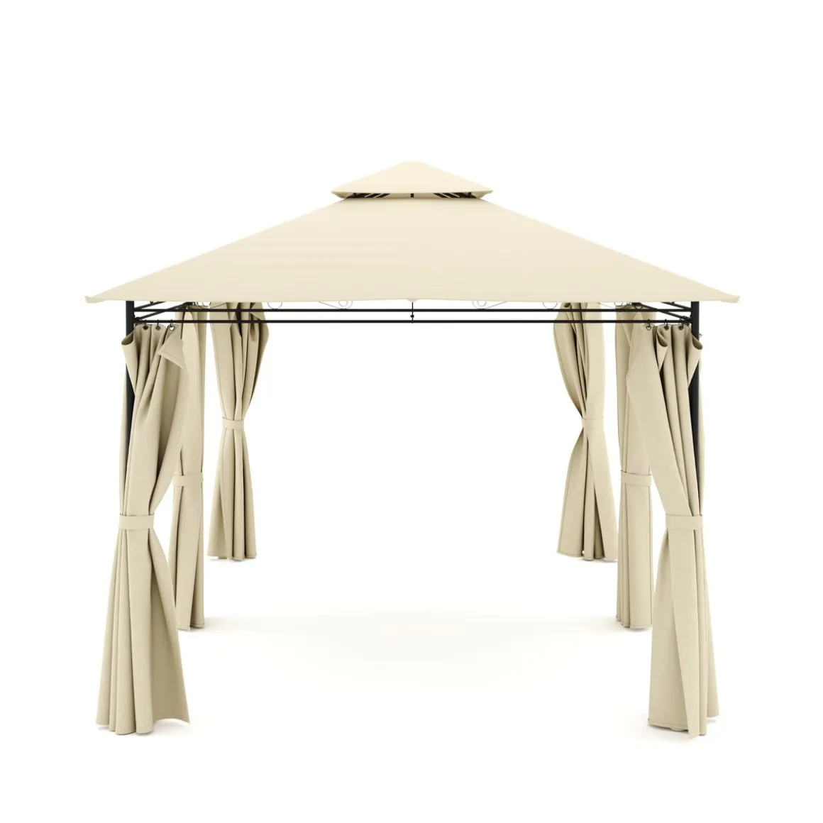 Gartenpavillon AMALIE 4 x 3 m beige