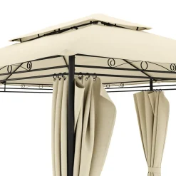 Gartenpavillon AMALIE 4 x 3 m beige