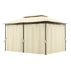 Gartenpavillon AMALIE 4 x 3 m beige